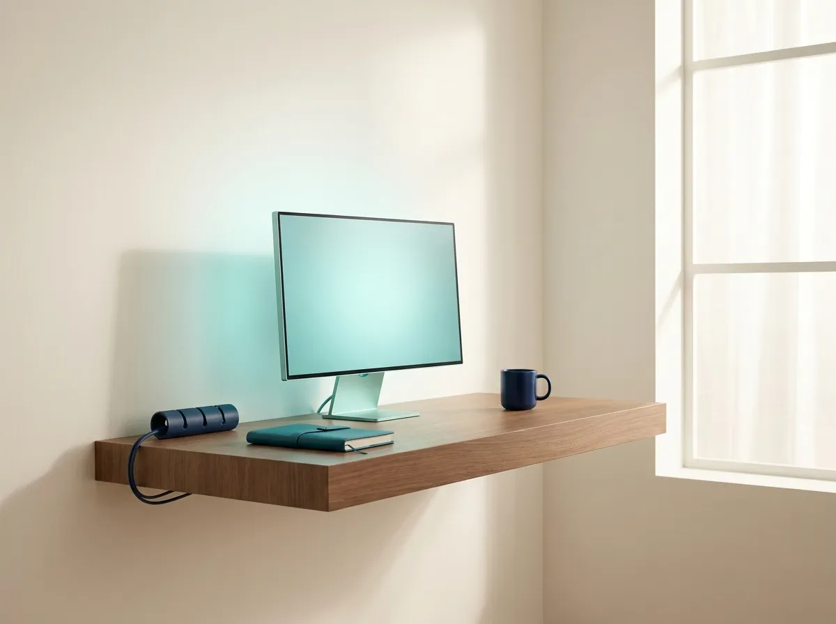 A business computer set up as an AI workstation